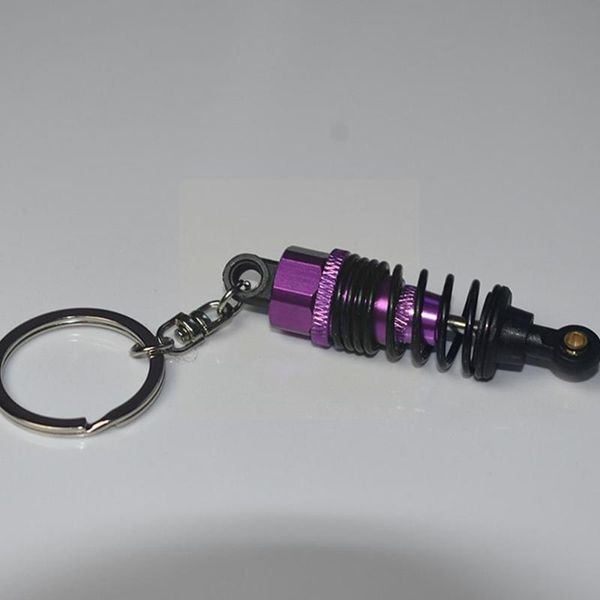

keychains scale off road car spring absorber keychain alloy accessories damper model pendant gift l4n0, Silver