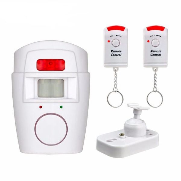 

alarm systems home security alert infrared sensor anti-theft motion detector monitor wireless 105db system+2 remote control