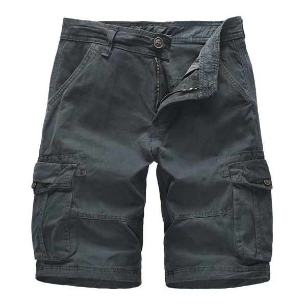 

summer loose overalls man grey male shorts boys large size 3xl cotton camping cargo washed breeches sportswear men's, White;black