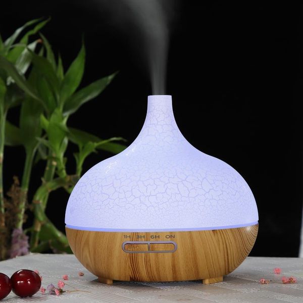

humidifiers ultrasonic aroma diffuser humidifier remote control electric aromatherapy essential oils wood 400ml for home led light
