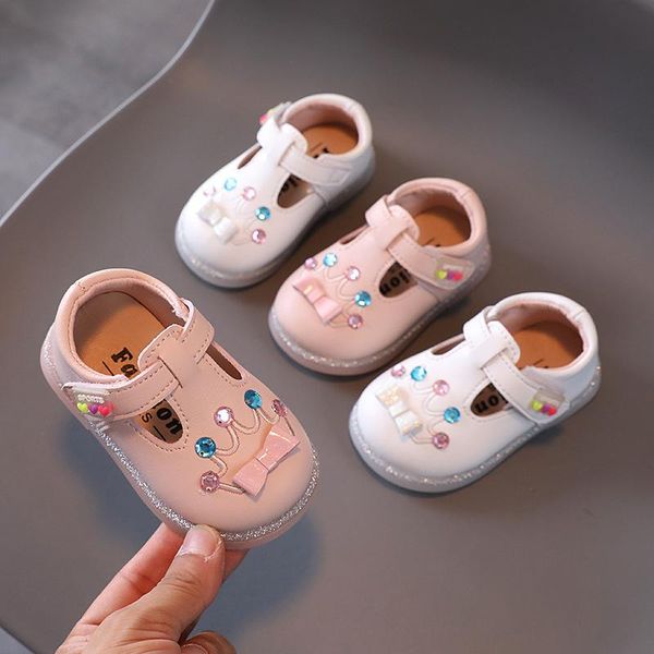 

first walkers 2021 girls shoes toddlers causal flats cute princess infants for kids non-slip breathable 15-19 all-match