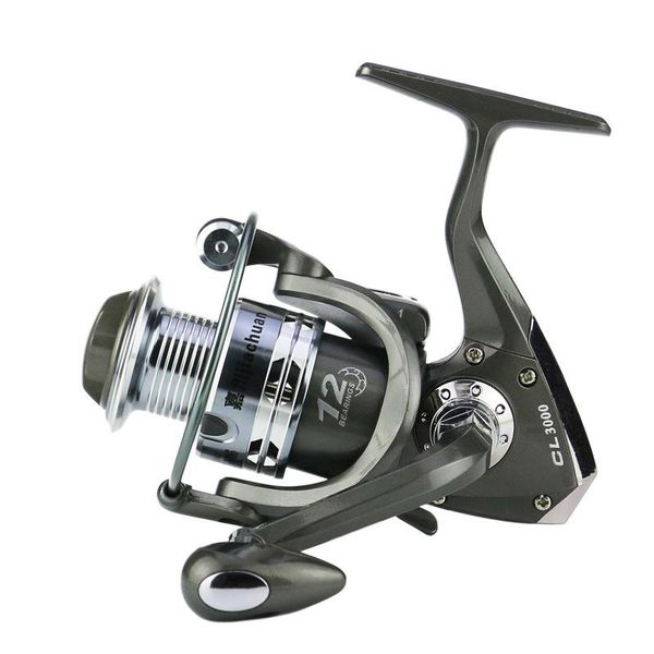 

yancy metal fishing reel 1000-7000 series gear ratio 5.5:1 spinning foldable exchangable wheel handle for baitcasting reels