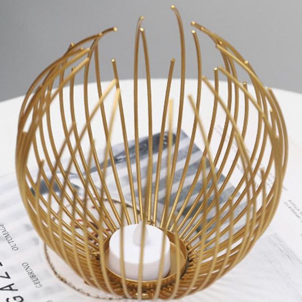 

candle holders nordic style metal candlestick for home decor geometric shape hollow design wrought iron holder wedding