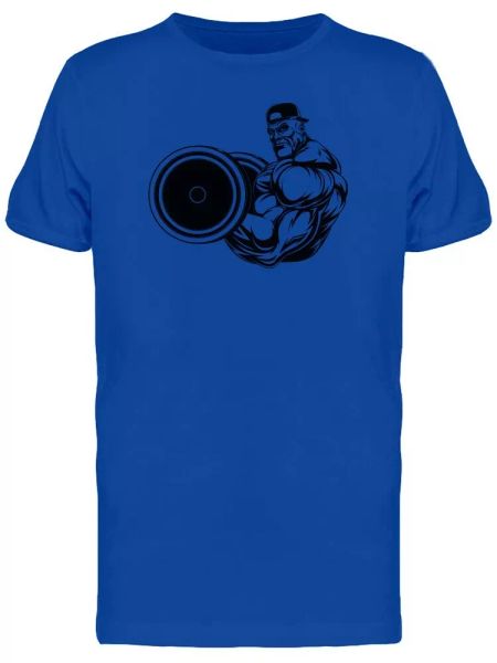 

strongmen with hat men's tee -image by shutterstock, White;black