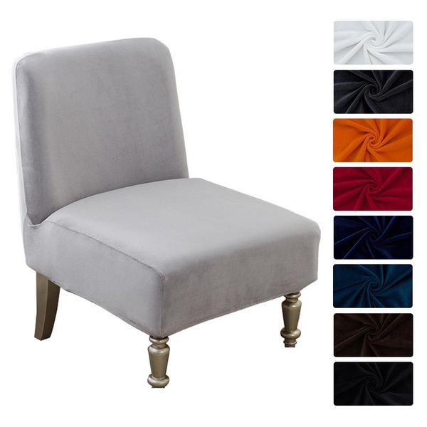 

chair covers armless cover decor stretch seat slipcover protector solid slipper elastic home decoration