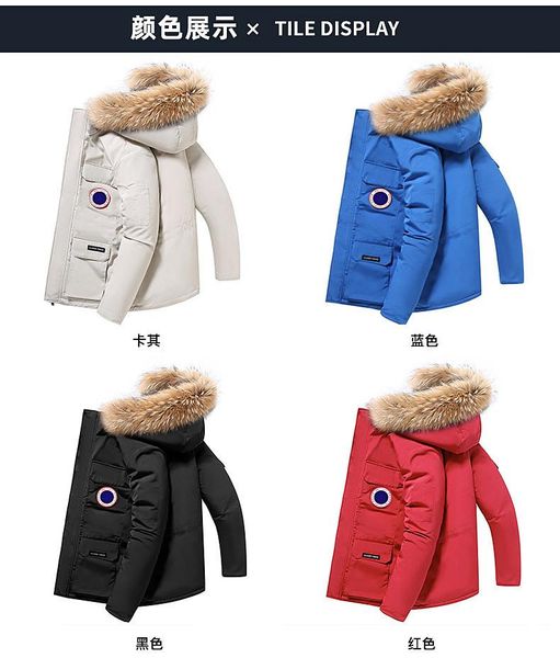 

luxury mens designer jackets new brand down jacket with letter highly quality winter coats sports brand parkas clothings m-3xl, Black
