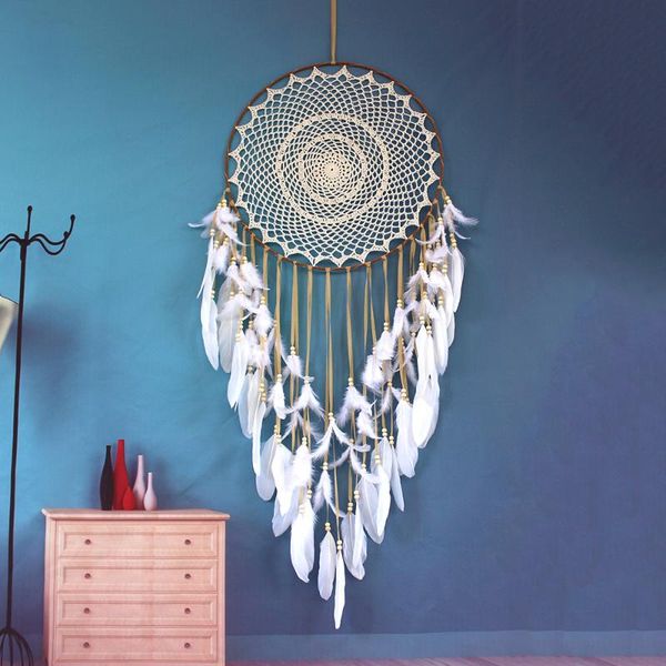 

tapestries boho creative home decoration handmade tapestry feather decor for living room background beige ornaments