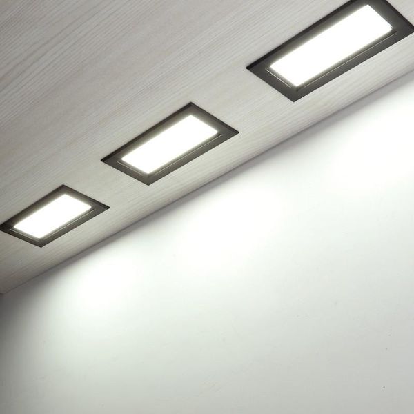 Painel Recessed Downlight 12W 18W 24W Square LED Super Bright Energy Energy Saving AC110V 220V Indoor Indoor Iluminação Downlights