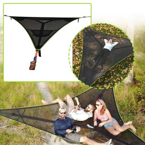 

camp furniture portable hammock family outdoor tent big camping triangle breathable tree house bracket multi-person