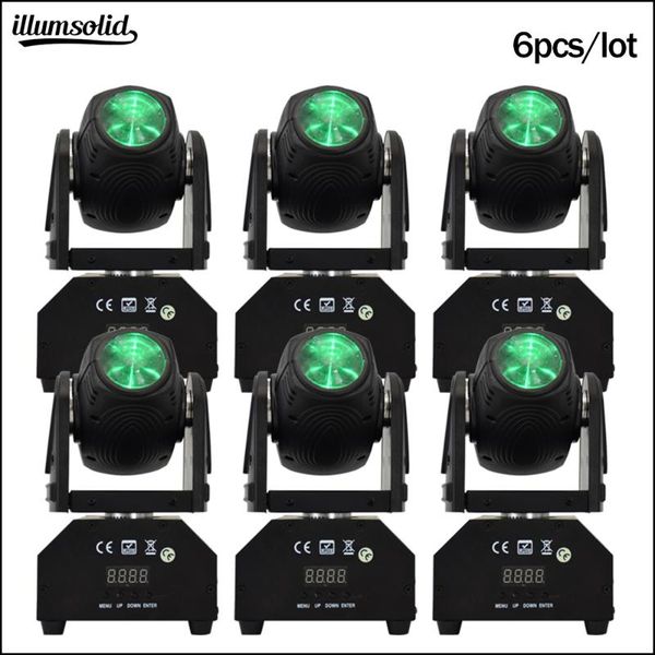 

effects 10w teste mobili beam light mini stage cabezas moviles led wash 6pcs/lot
