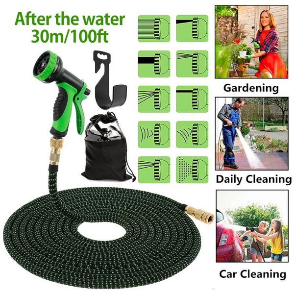 

expandable magic flexible garden hose to watering with spray gun car water pipe hoses equipments