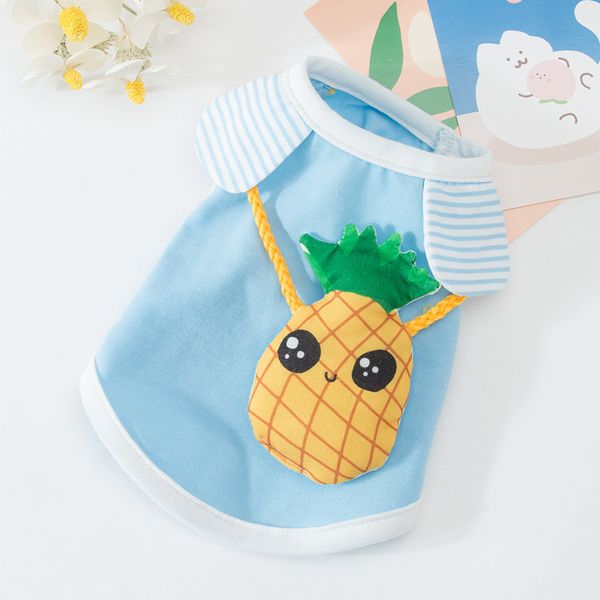 

new backpack pineapple dog cute summer vest cat bipedal thin breathable pet clothes