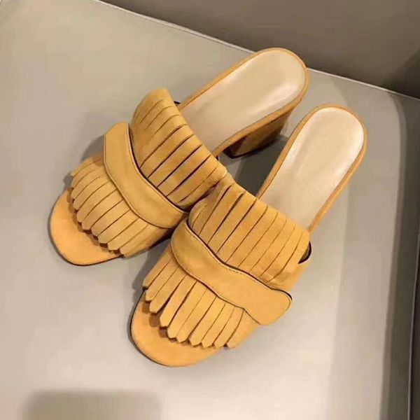 

slippers prowow summer thick-heeled sandals leather letters women's shoes high-heel platform open-toe, Black