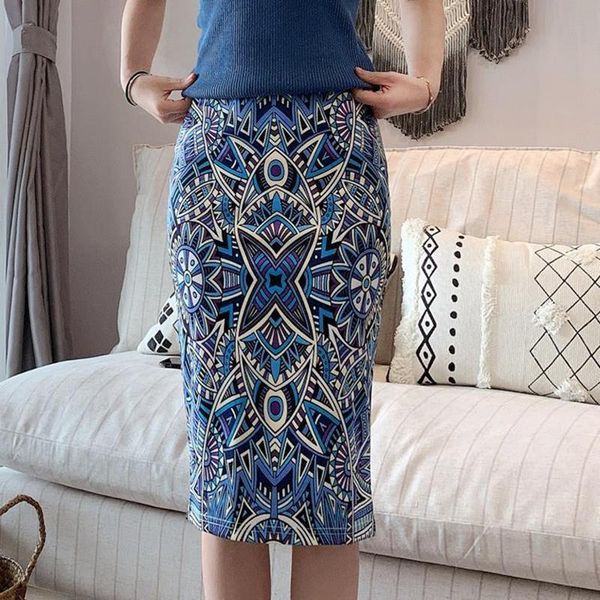 

ins spring casual office women skirt high waist slim bodycon vintage korean style bandage female midi pencil y2k falda, Black
