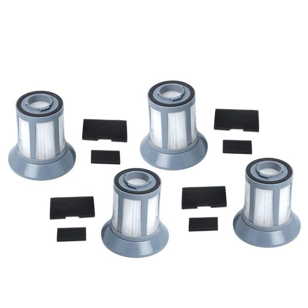 

pack of 4 replacement filter assembly fit for bissell zing 6489 64892 64894 bagless canister vacuum,dirt cup kit vacuum cleaners