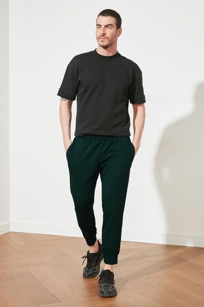 

running pants trendyol male sweatpants tmnaw21ea0387, Black;blue