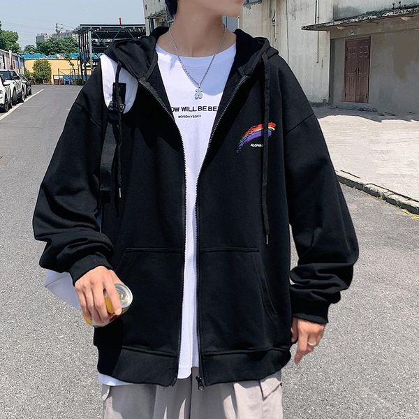 

men's jackets plus size 5xl-m autumn winter fashion hooded men clothing 2021 simple loose casual outwear sport coats streetwear sale, Black;brown