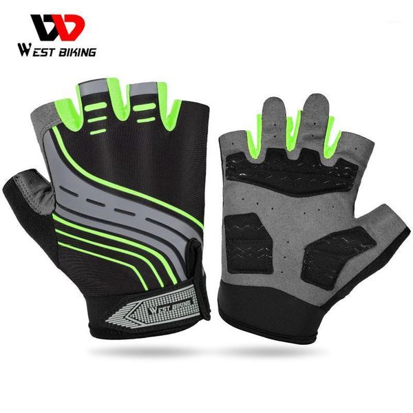 

cycling gloves west biking summer anti-slip half finger breathable anti-sweat sport bicycle men women gym fitness glove1, Black