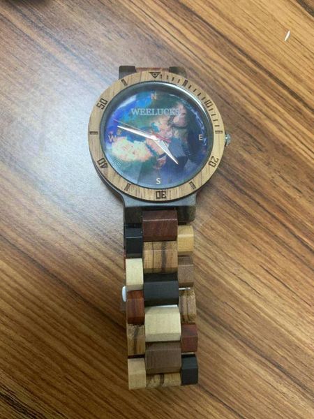 

wristwatches weelucks watch, Slivery;brown