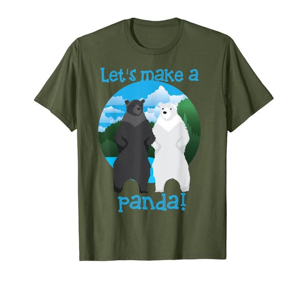 

let's make a panda shirt | cool in love bears t-shirt gift, White;black