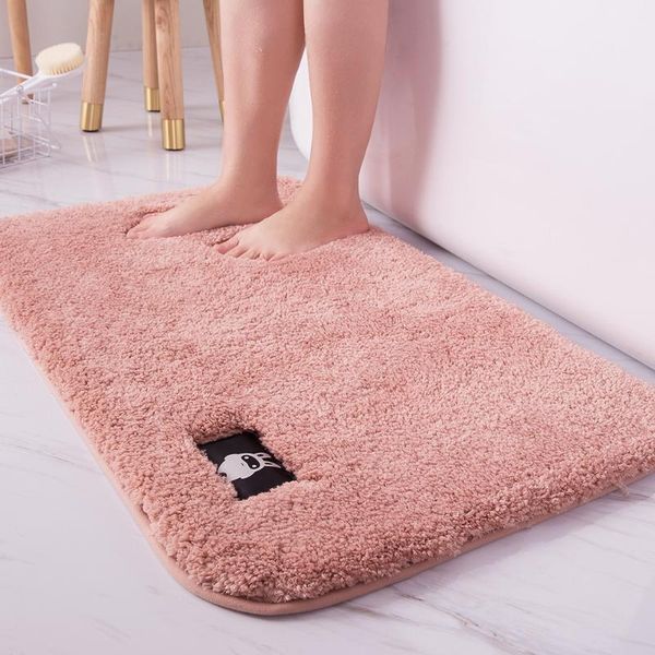 

high-hair bathroom toilet door absorbent floor mat carpet bedroom non-slip foot pad bath rug kitchen mats
