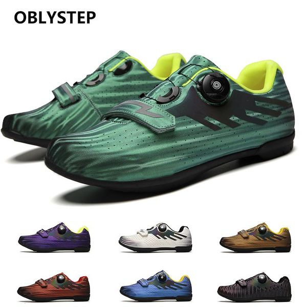 

cycling footwear oblystep shoes 2021 road bike breathable, Black
