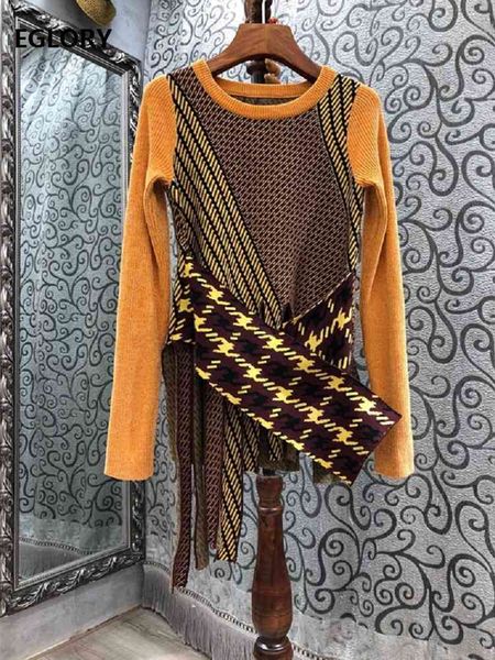 

knits tassel sweaters spring autumn fashion pullovers women geometric patterns knitting long sleeve casual soft knitwear, White