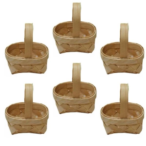 

storage baskets 6pcs wedding candy basket retro party case mini gift