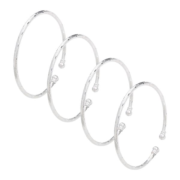 

fashion personality simple smooth cuff bangles for women wedding engagement bracelet jewelry, White