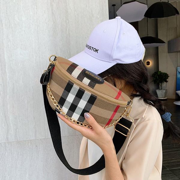 

waist bags canvas bag luxury fanny pack khaki handbags for women purses crossbody belt designer korean fashion chest bum