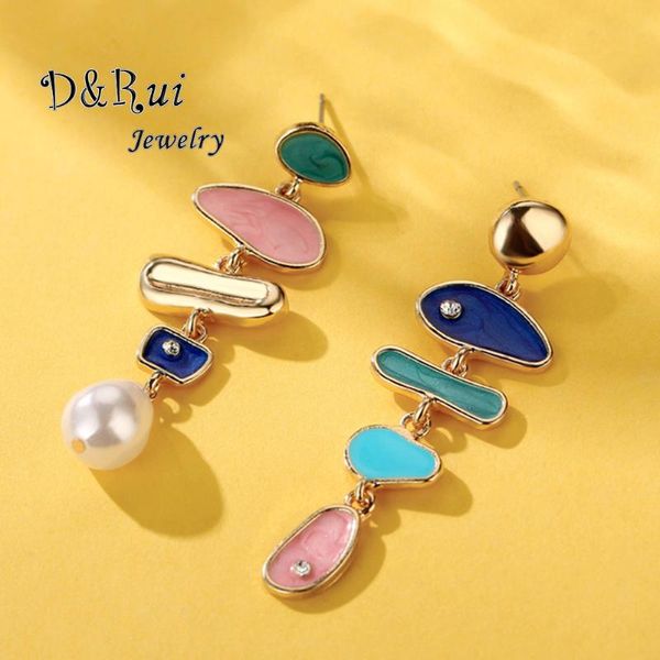 

dangle & chandelier colorful acrylic drop earrings women's bohemian fashion long big dangling earings earring brincos accessories for w, Silver