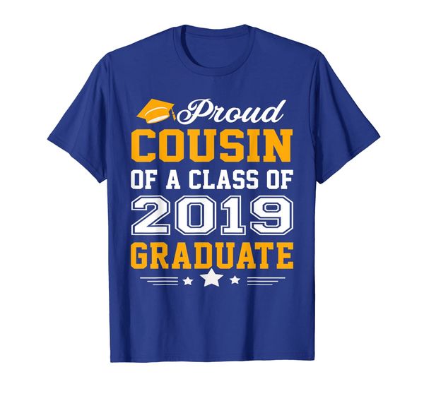 

proud cousin of a class of 2019 graduate t-shirt, White;black