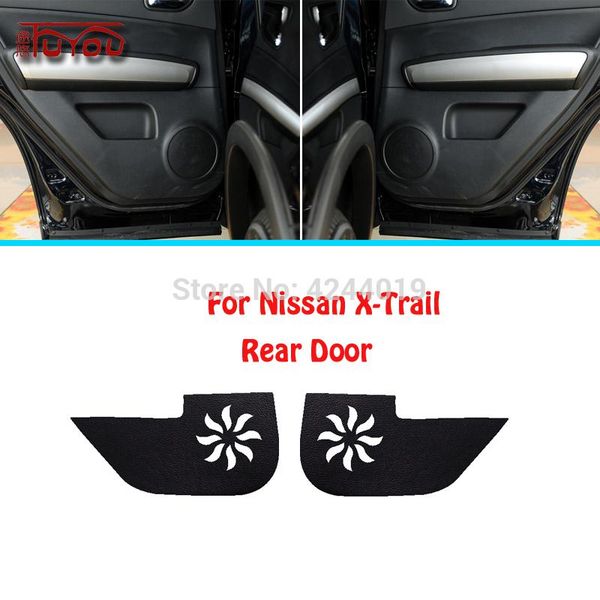 

for x-trail car inside door cover scratch protection anti kick decorative pads sticker 4pcs other interior accessories