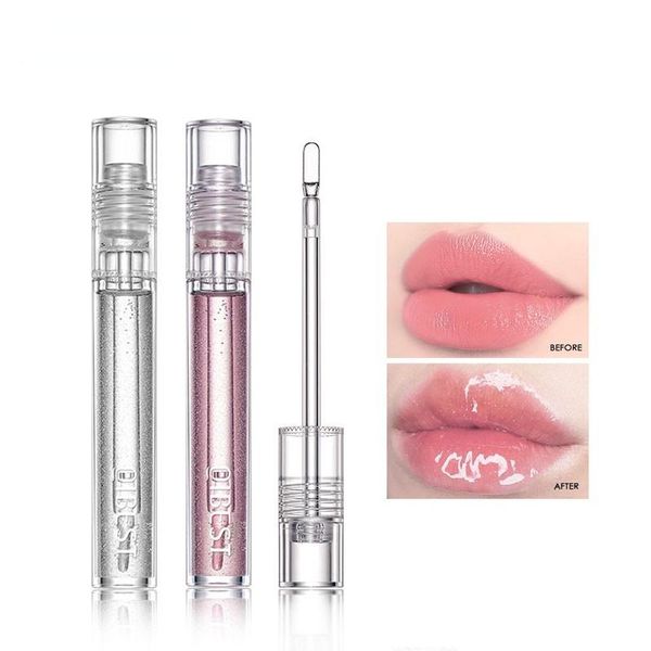 

lip gloss qi moisturizer plumper long lasting transparent lipgloss base watery luster glossy tint waterproof lips makeup