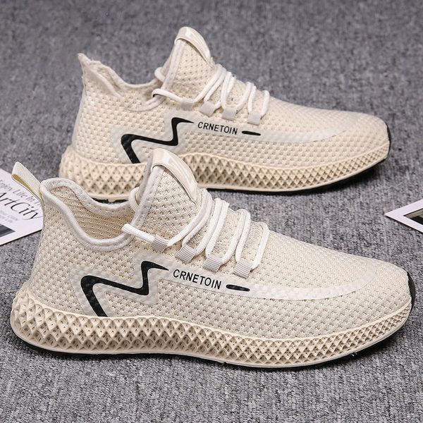 

2022 spring autumn new breathable casual shoes flat outdoor fashion sneakers for male comfortable lace-up mesh running men shoes
