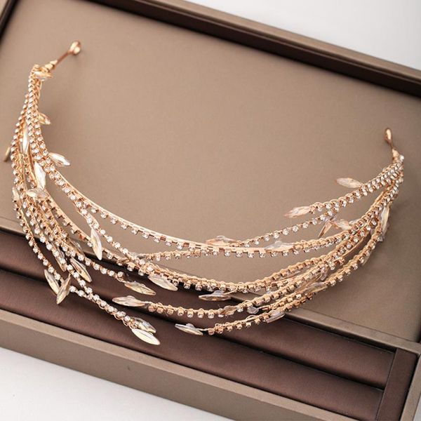 

hair clips & barrettes creative alloy rhinestone shining accessory birthday headband, Golden;silver