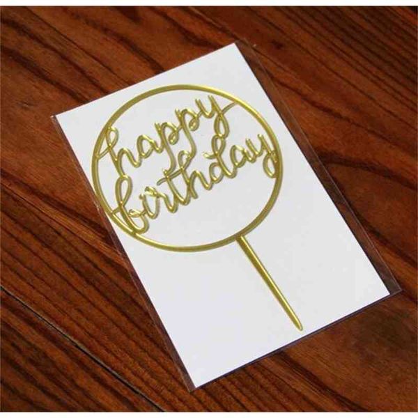

factory outlet happy birthday love cake er acrylic party decoration supplies