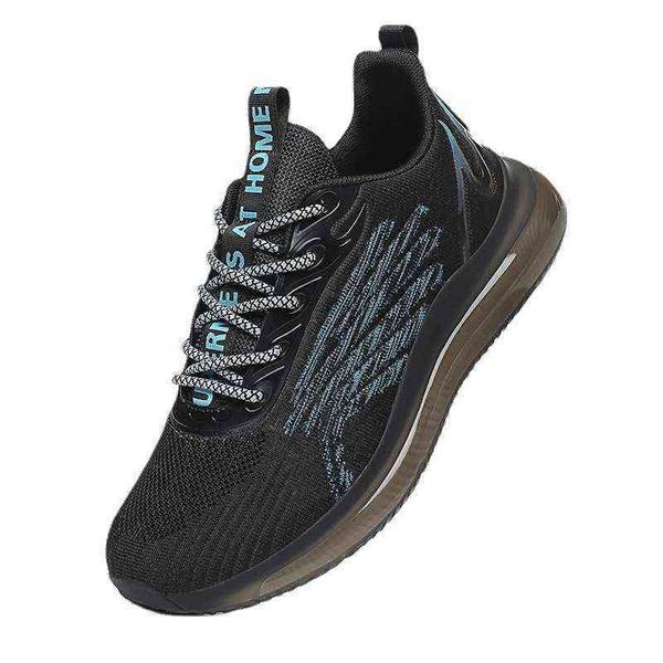 

24h delivery autumn and winter flying woven striped popcorn sneakers flexible high elastic folding sho men's