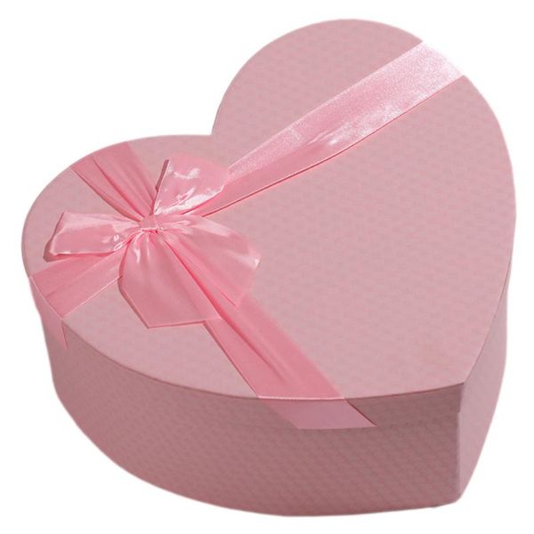 

size gift box exquisite florist heart shaped packaging party ribbon bow wrap