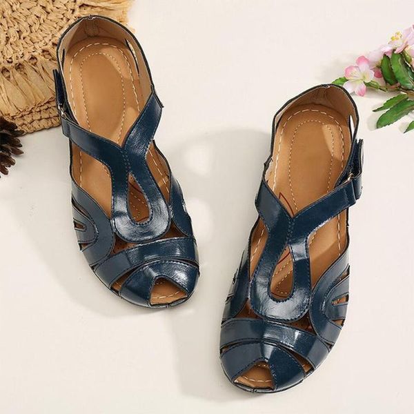 

sandals 2021 fashion summer women wearable peep toe wedges casual large size hasp wear-resistant sandals#, Black