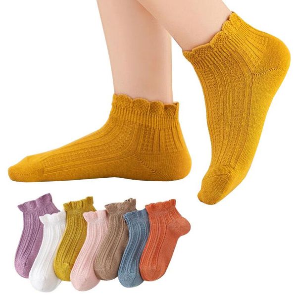 

children's socks thin boys and girls casual, Pink;yellow