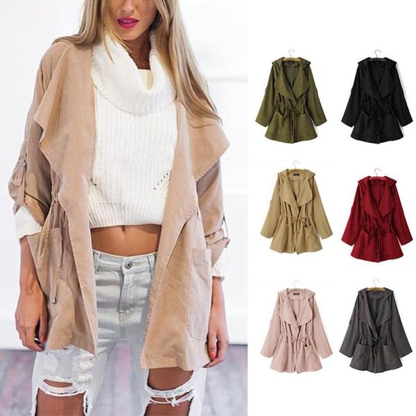 

women's trench coats 2021 cotton-padded south korea simple long hat lightweight winter coat windbreaker#288640, Tan;black