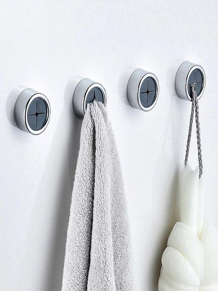 

hooks & rails 2/3/5pcs punch towel holder hook wash cloth tea clips push in grip self adhesive kitchen clip racks