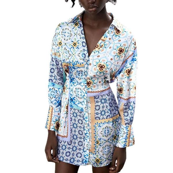 

casual dresses temperament printing for women party plus size womens shirt dress, Black;gray