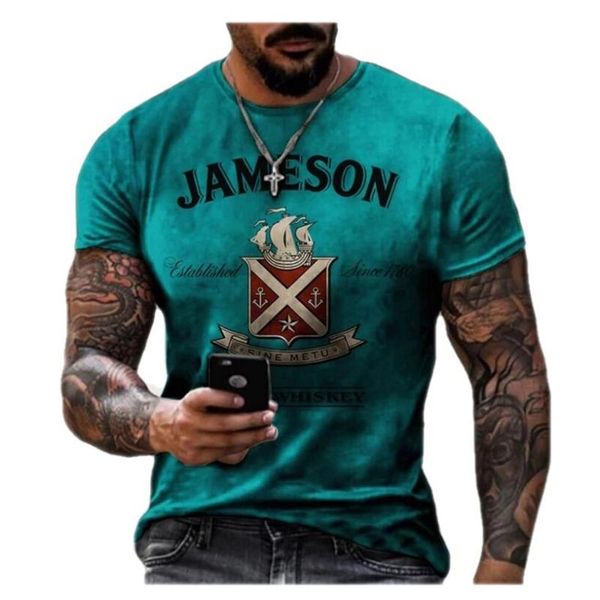 

men's t-shirts summer t-shirt street personalized fashion blue letter print 3d clothes large size mens loose pullover, White;black