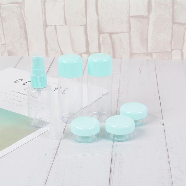 

storage bottles & jars 8pcs/set travel spray mini makeup cosmetic face cream pot plastic transparent empty eyeshadow make up container