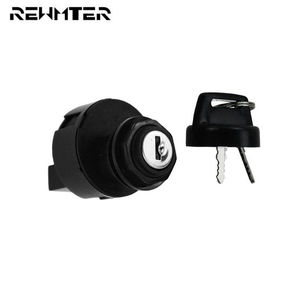 

theft protection motorcycle black plastic ignition key switch start engine lock with 2 keys for atv polaris sportsman 500 2000 2001