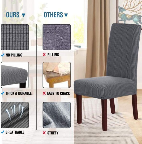 

stretch dining chair covers set of 2/4/6 person for room slipcover protectors
