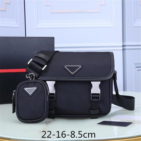 

school bags 2021 black nylon three-in-one combination mssenger bag fashion casual large capacity