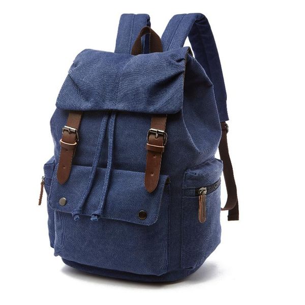

backpack men canvas mochila large capacity school bags for teenagers boys girls drawingstring travel luggage lapbag